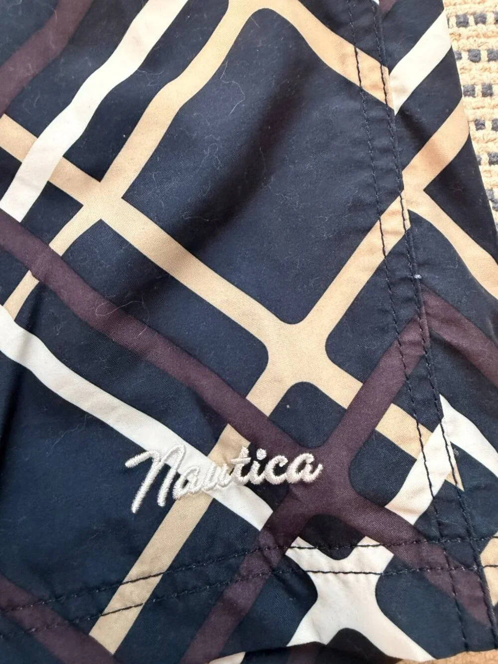 Nautica Men’s Swim Trunks – Size 34 – Retro 90s Style